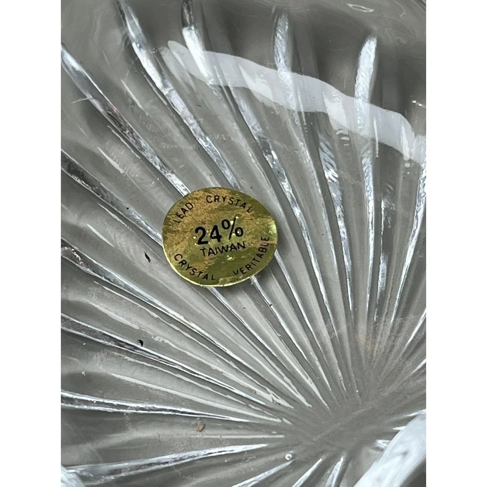 Crystal Heritage Lead Crystal Heart Shaped‎ Trinket Box Catch-All Decorative Lid
